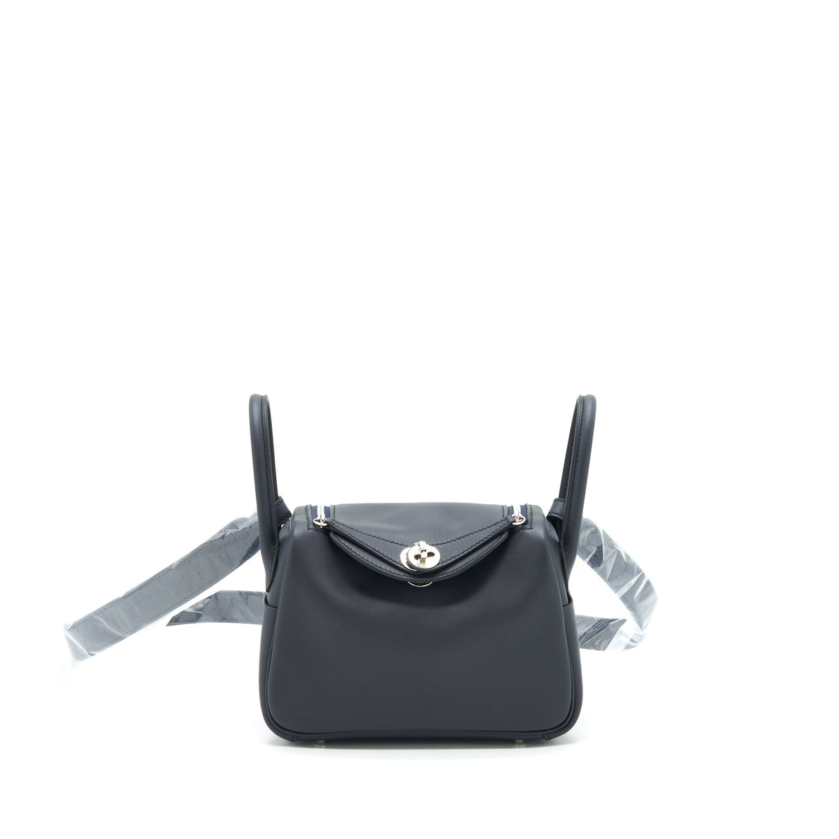 HERMES MINI LINDY SWIFT BLUE INDIGO SHW