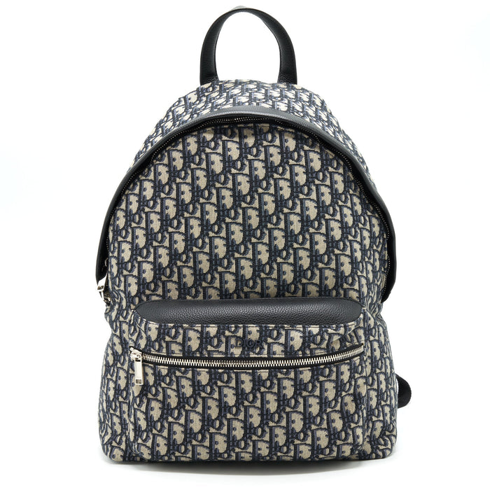 DIOR RIDER BACKPACK BEIGE AND BLACK DIOR OBLIQUE JACQUARD
