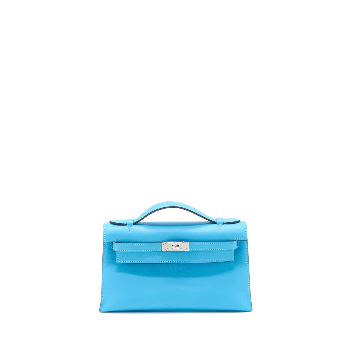 HERMES KELLY POCHETTE SWIFT P3 BLUE DE NORD SHW