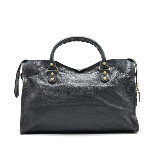 BALENCIAGA GIANT CITY IN DARK GREY GHW