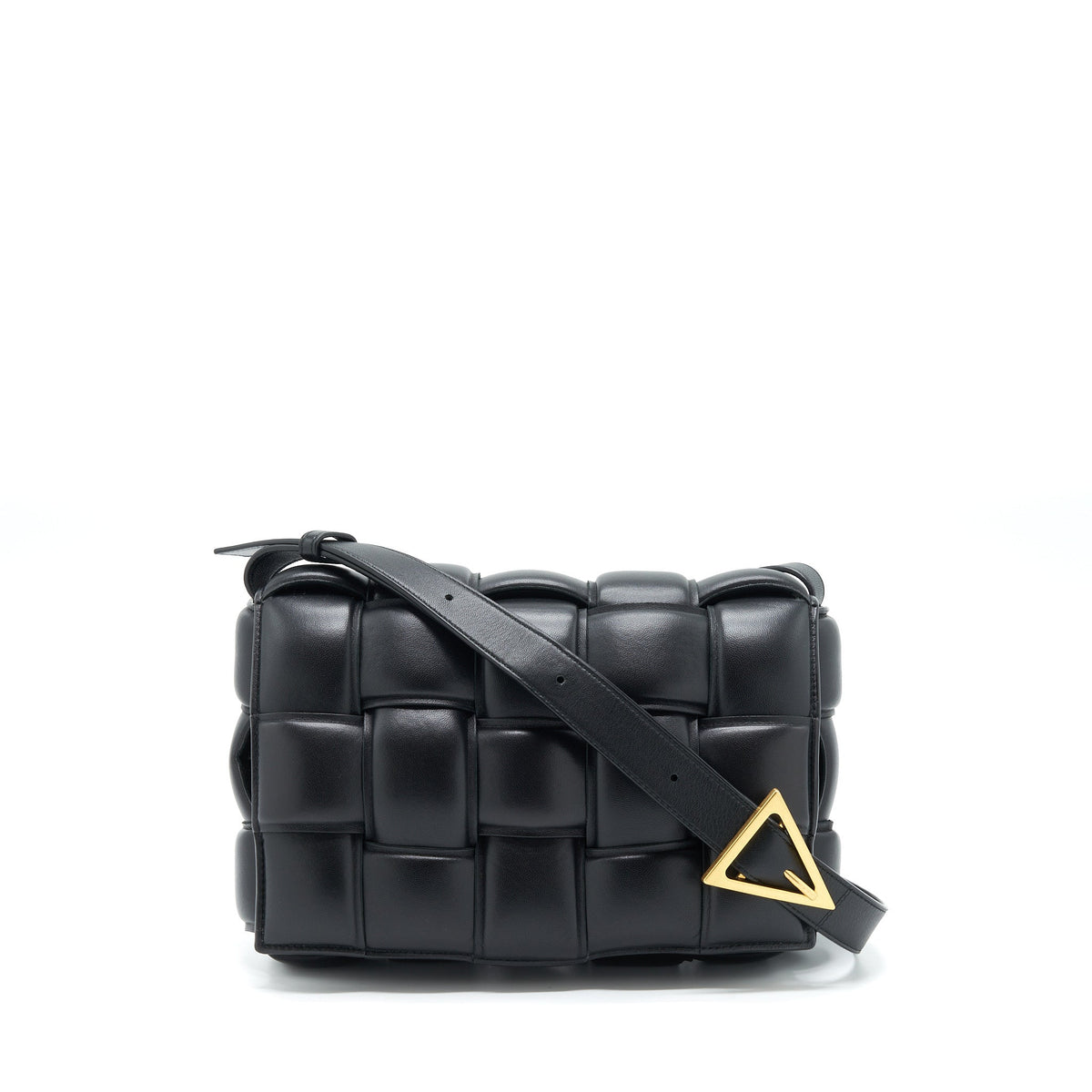 BOTTEGA VENETA PADDED CASSETTE BLACK GHW