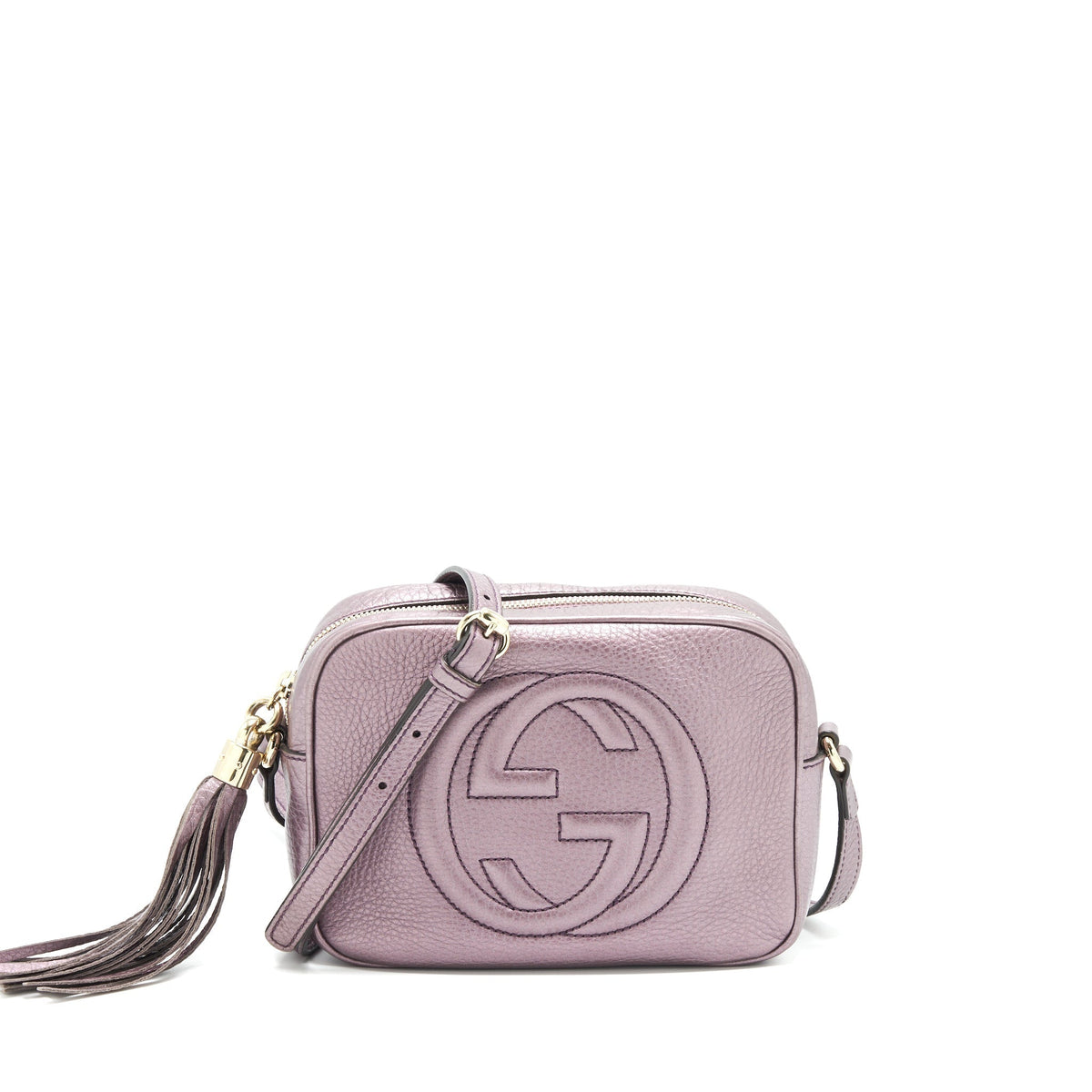 GUCCI DISCO CAMERA BAG SILVER PURPLE