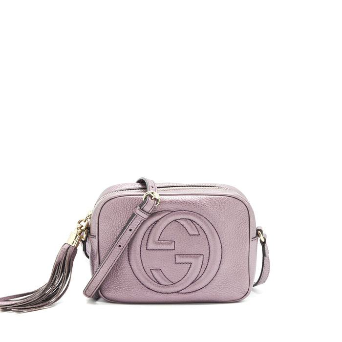 GUCCI DISCO CAMERA BAG SILVER PURPLE