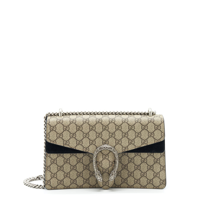 GUCCI DIONYSUS GG SHOULDER BAG GG SUPREME CANVAS / BLACK SHW