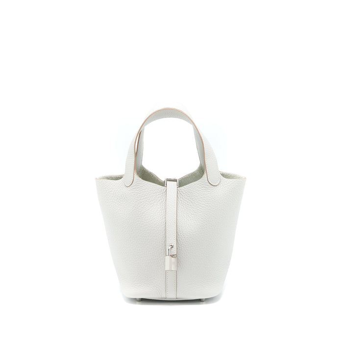 HERMES PICOTIN 18 LOCK BAG 80 GRIS PERLE SHW