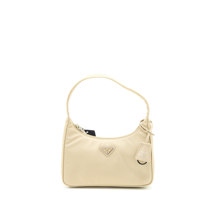 PRADA RE-EDITION 2000 MINI BAG RE-NYLON DESERT BEIGE SHW