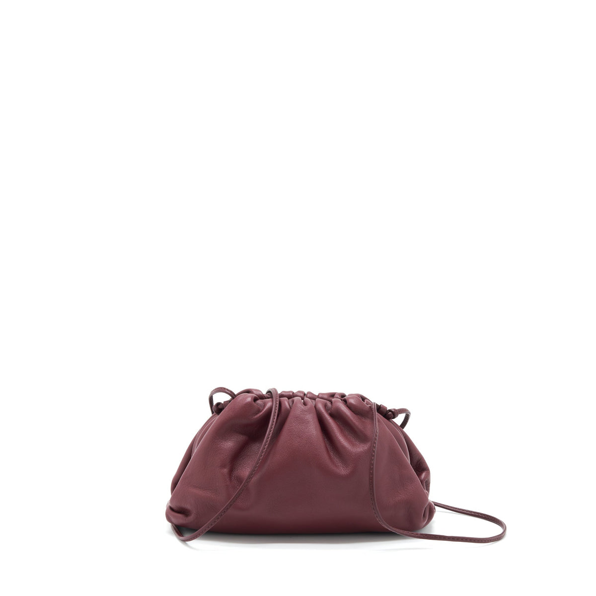 BOTTEGA VENETA THE MINI POUCH DARK RED