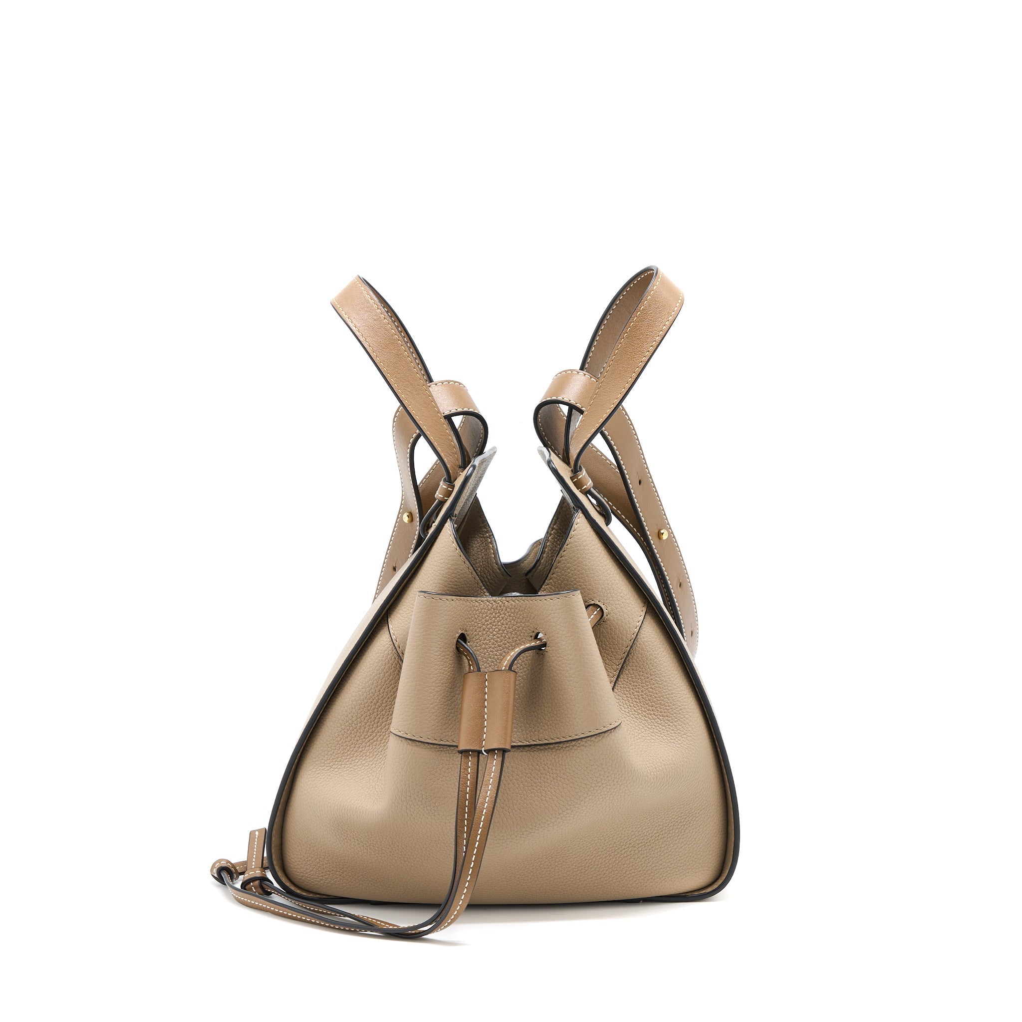 LOEWE SMALL HAMMOCK CALFSKIN SAND GHW