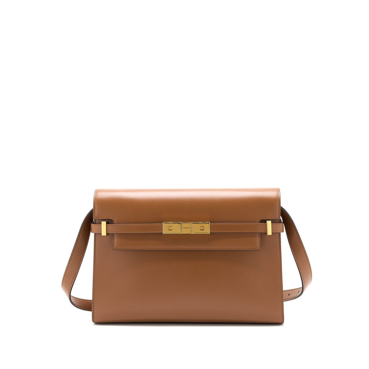 SAINT LAURENT/YSL MANHATTAN SHOULDER BAG BOX BRICK/DARK EBENE GHW