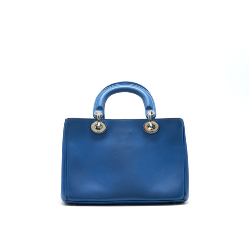 DIOR MINI DIORISSIMO BAG BLUE/ BROWN WITH SHW