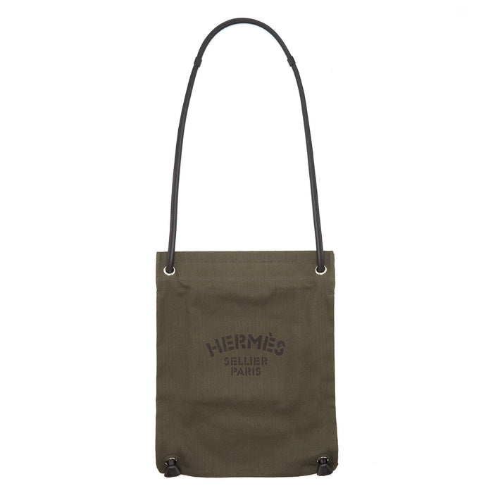 HERMES MALINE BAG KAKI/EBENE