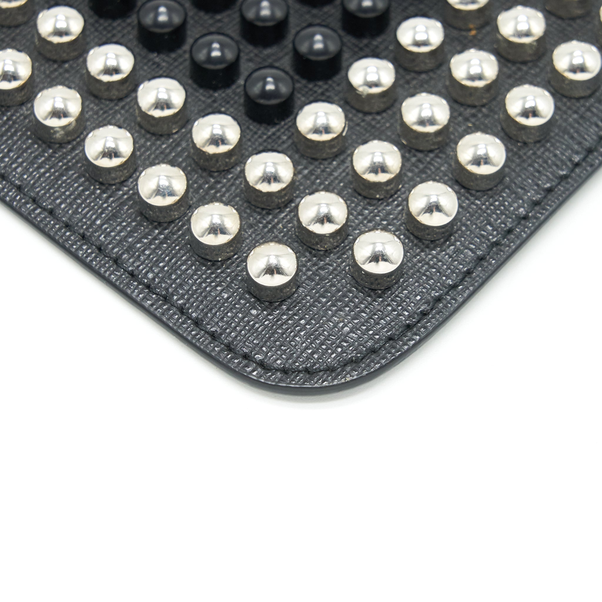 FENDI STUDDED UNISEX MONSTER CLUTCH