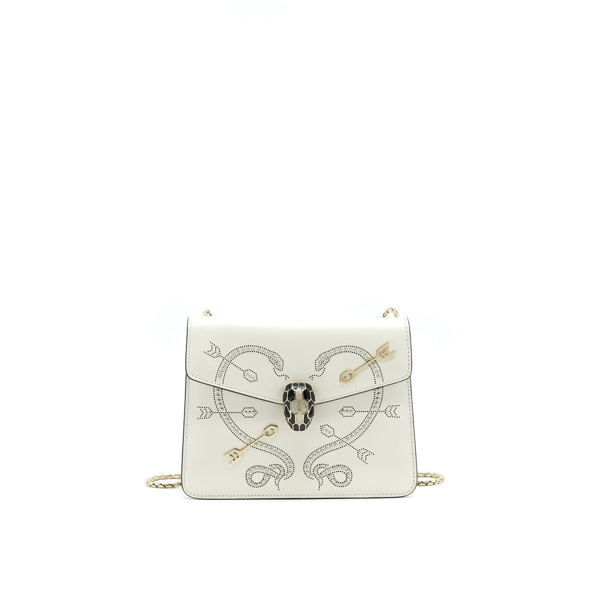 BVLGARI SERPENTI FOREVER CROSSBODY BAG LIMITED EDITION WHITE