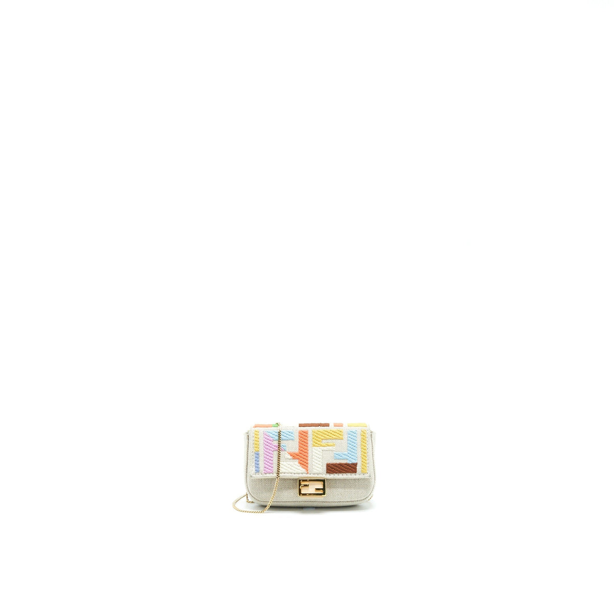 FENDI NANO BAGUETTE CHARM / CROSSBODY BAG