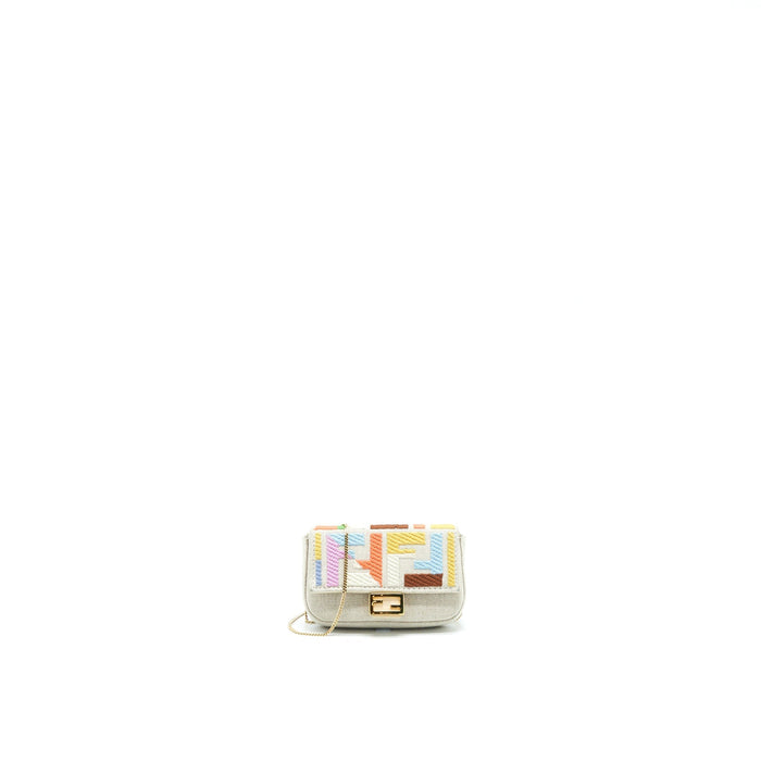 FENDI NANO BAGUETTE CHARM / CROSSBODY BAG