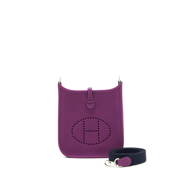 HERMES MINI EVELYNE MAURICE ANEMONE WITH MARINE STRAP SHW