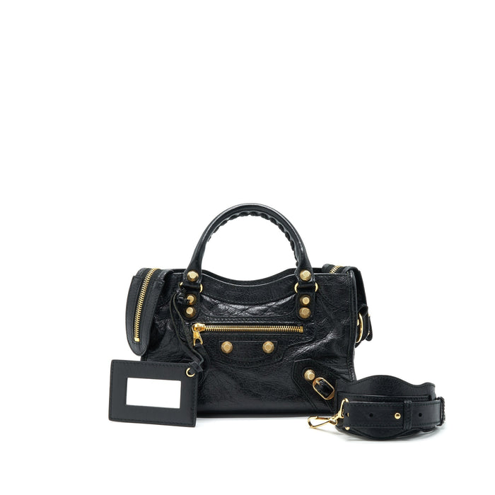 BALENCIAGA MINI CITY BLACK WITH GHW