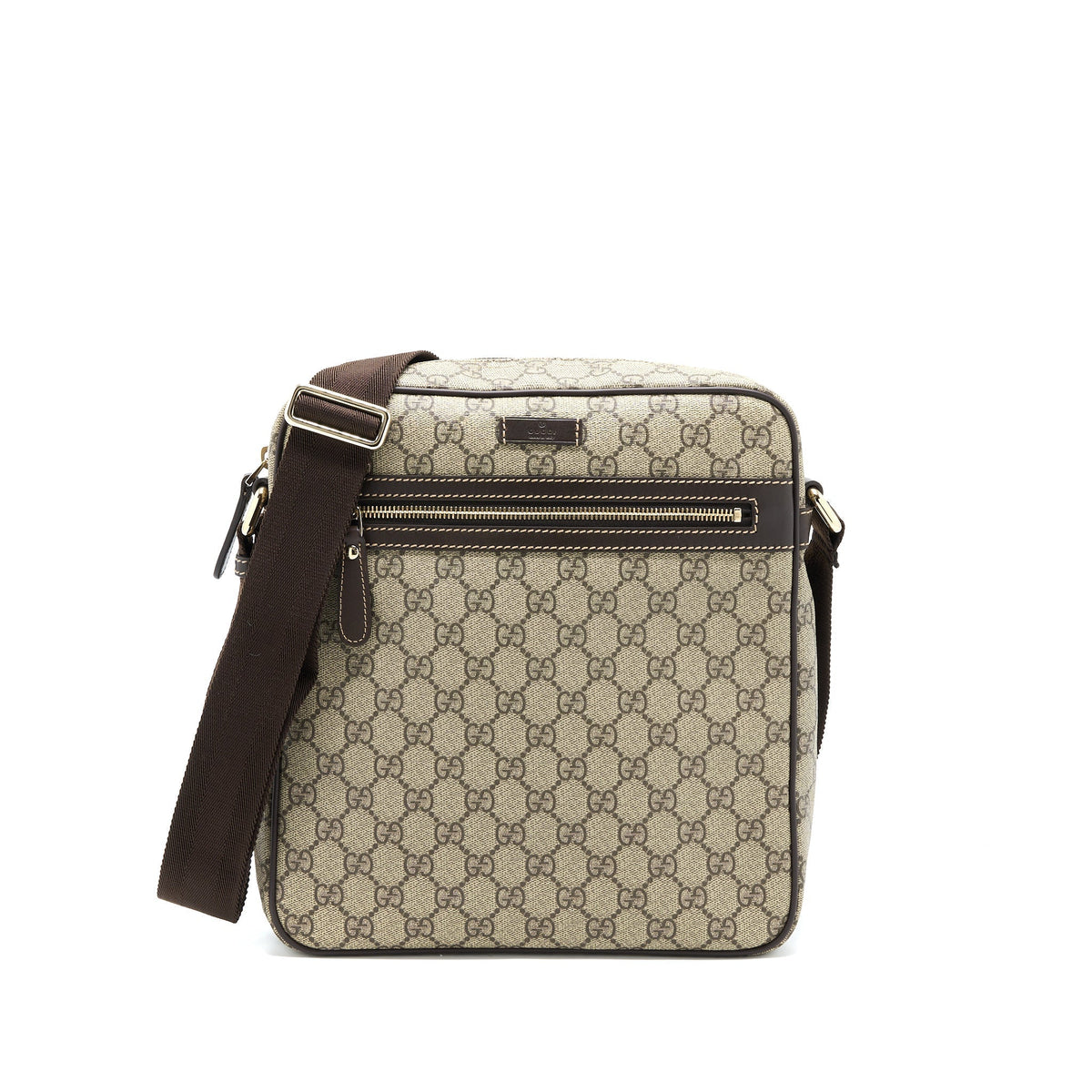 GUCCI MESSENGER BAG GG SUPREME CANVAS GHW