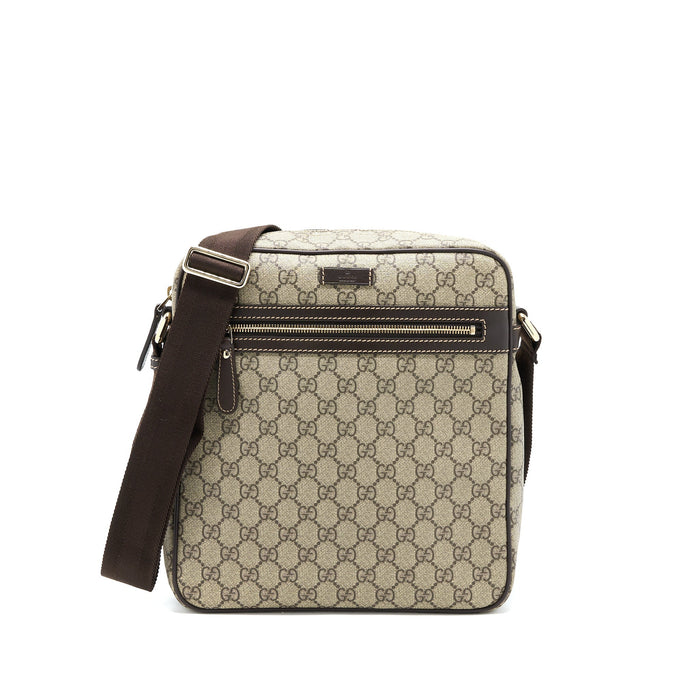 GUCCI MESSENGER BAG GG SUPREME CANVAS GHW