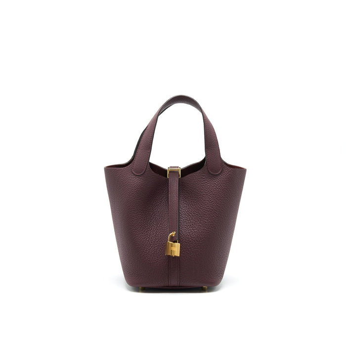 HERMES PICOTIN 18 LOCK BAG 57 BORDEAUX GHW