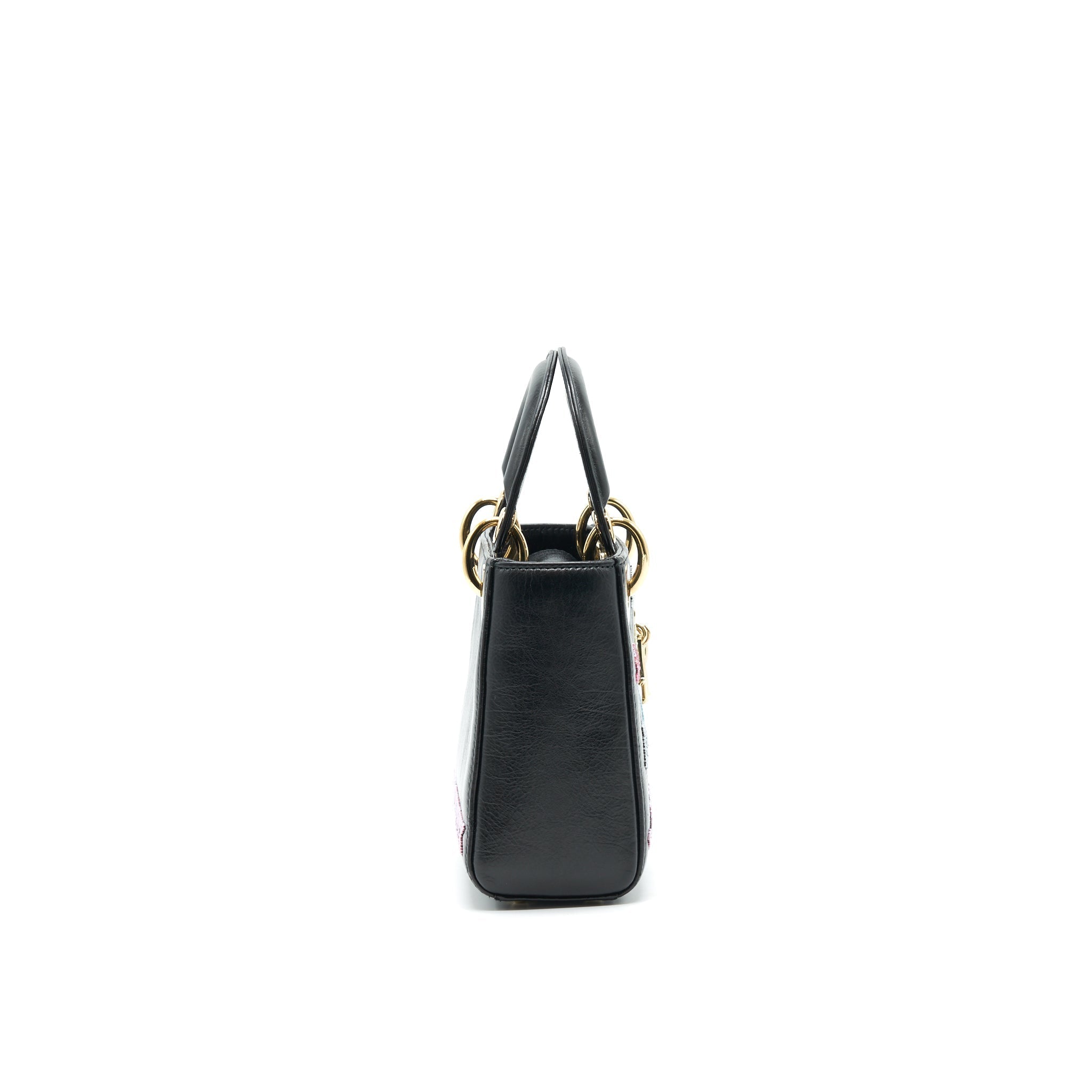DIOR MINI LADY DIOR LIMITED EDITION BLACK LGHW