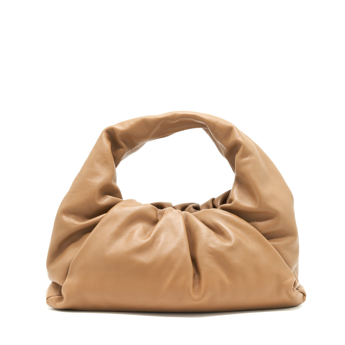BOTTEGA VENETA SHOULDER POUCH CAMEL