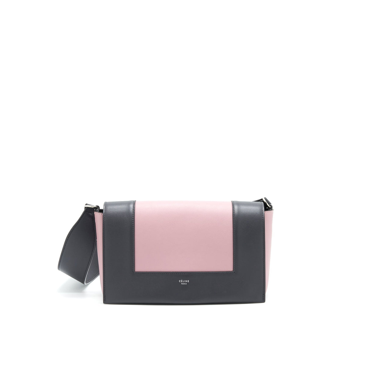 CELINE FRAME SHOULDER BAG LIGHT PURPLE/ DARK GREY