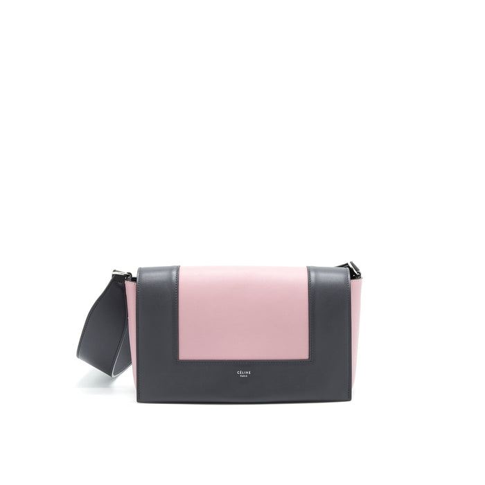 CELINE FRAME SHOULDER BAG LIGHT PURPLE/ DARK GREY