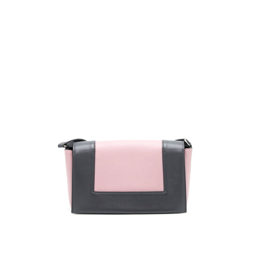 CELINE FRAME SHOULDER BAG LIGHT PURPLE/ DARK GREY