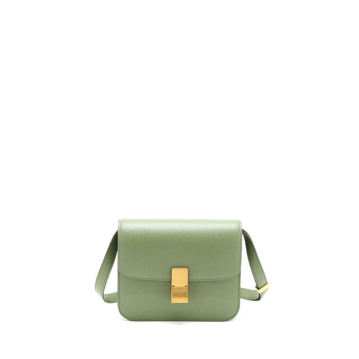 CELINE TEEN BOX CALFSKIN GREEN GHW