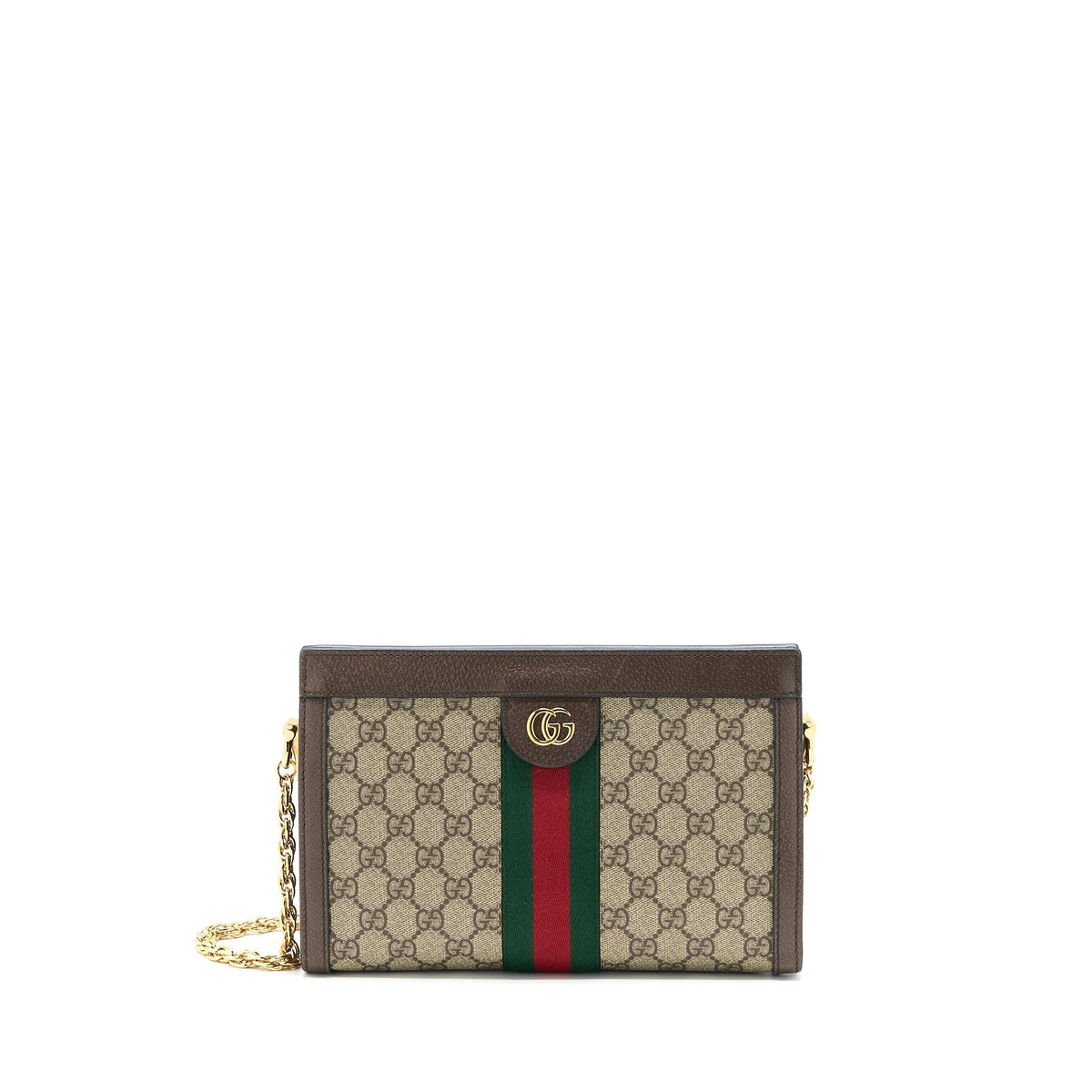 GUCCI OPHIDIA SMALL SHOULDER BAG GG SUPREME CANVAS/LEATHER GHW