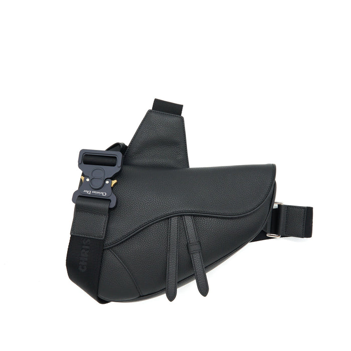 DIOR SADDLE BAG GRAINED CALFSKIN BLACK SHW