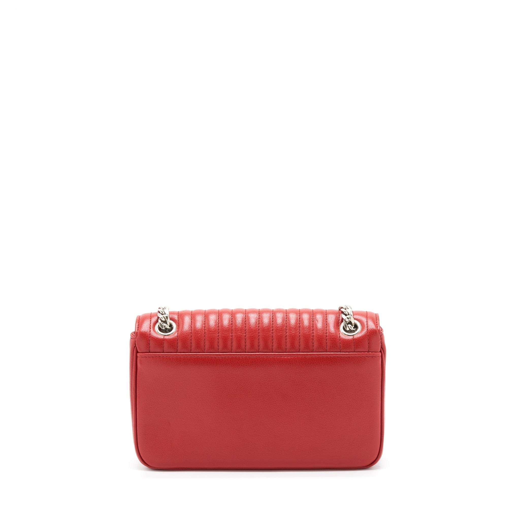 PRADA GLACÉ CROSSBODY BAG CALFSKIN RED SHW