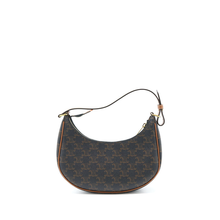 CELINE AVA BAG TRIOPHE CANVAS/CALFSKIN TAN GHW