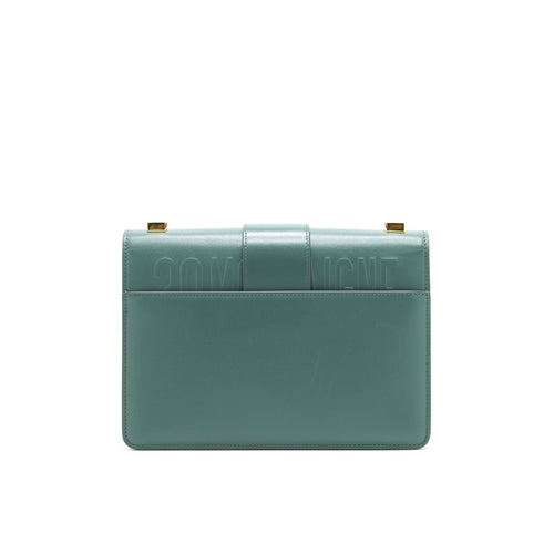 DIOR 30 MONTAIGNE MEDIUM FLAP BAG GREEN WITH GHW