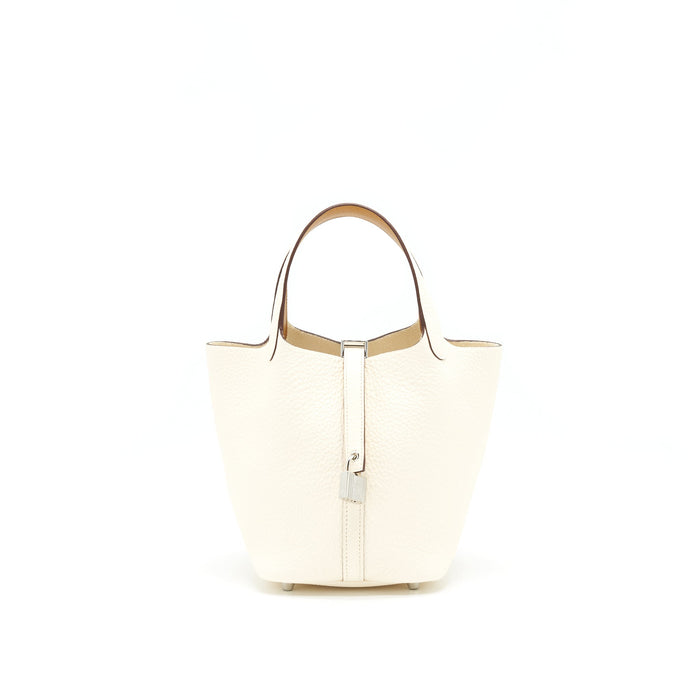 HERMES PICOTIN 18 LOCK BAG NATA/ SESAME SHW