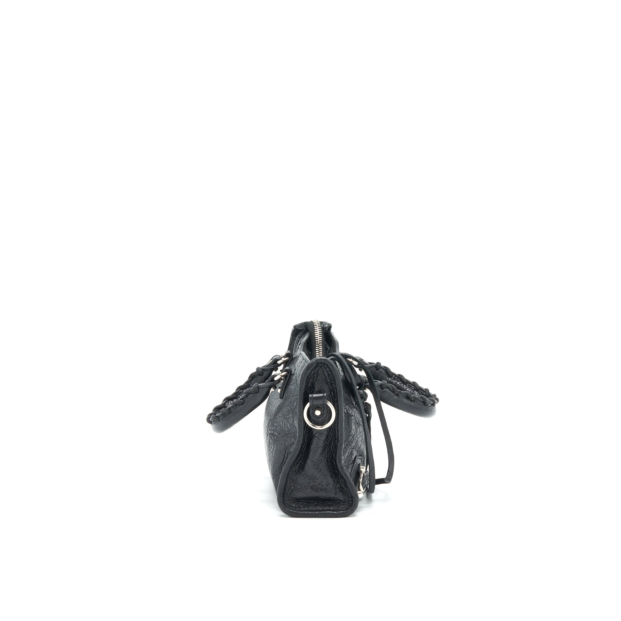 BALENCIAGA NANO CITY BAG BLACK SHW