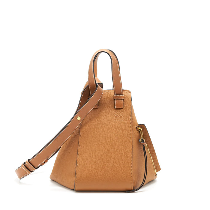 LOEWE SMALL HAMMOCK BAG SOFT CALFSKIN LIGHT CARAMEL GHW