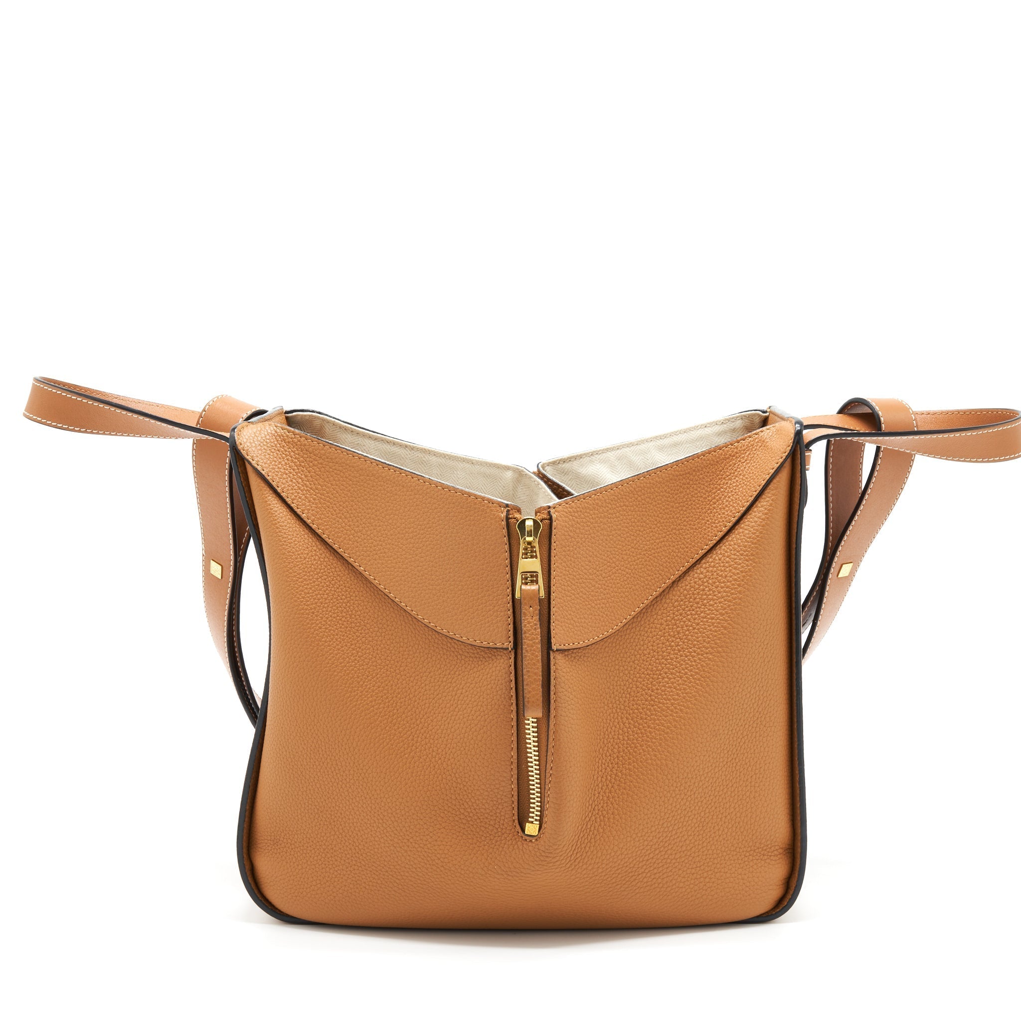 LOEWE SMALL HAMMOCK BAG SOFT CALFSKIN LIGHT CARAMEL GHW