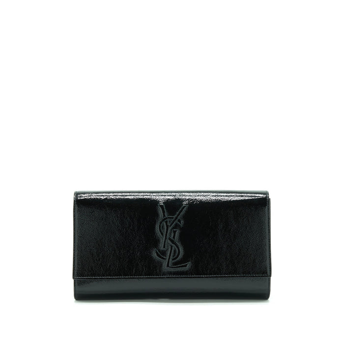 SAINT LAURENT / YSL CLUTCH PATENT BLACK