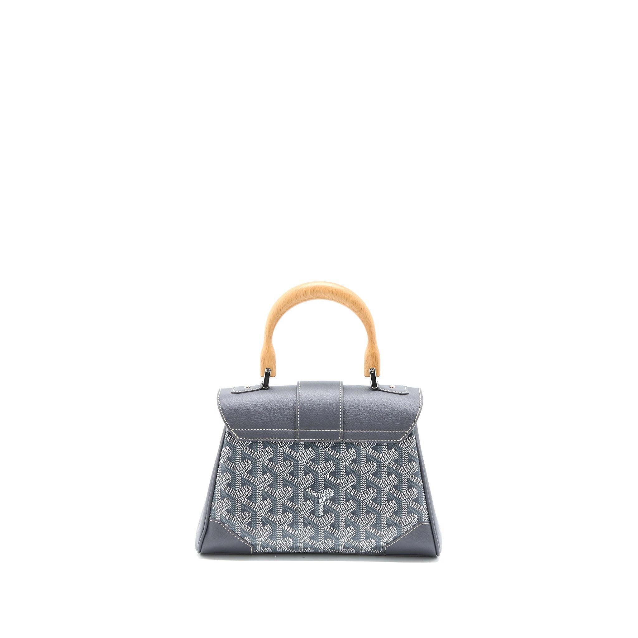 GOYARD MINI SAIGON GOYARDINE CANVAS GREY SHW