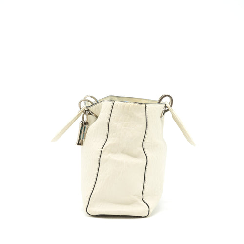 DIOR DIORISSIMO TOTE BAG WHITE MULTICOLOUR HARDWARE