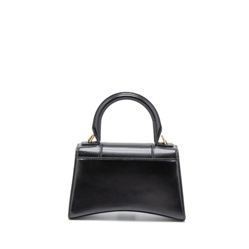BALENCIAGA HOURGLASS XS CALFSKIN BLACK GHW
