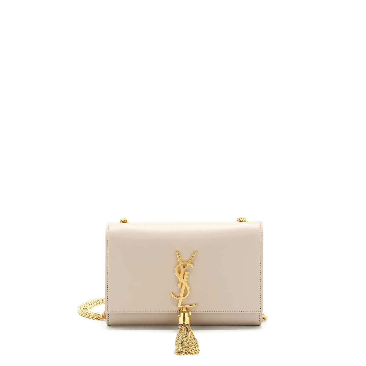 SAINT LAURENT KATE BAG WITH TASSEL BEIGE GHW