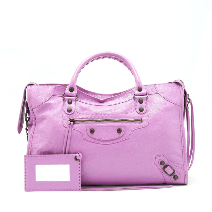 BALENCIAGA CLASSIC CITY BAG PURPLE
