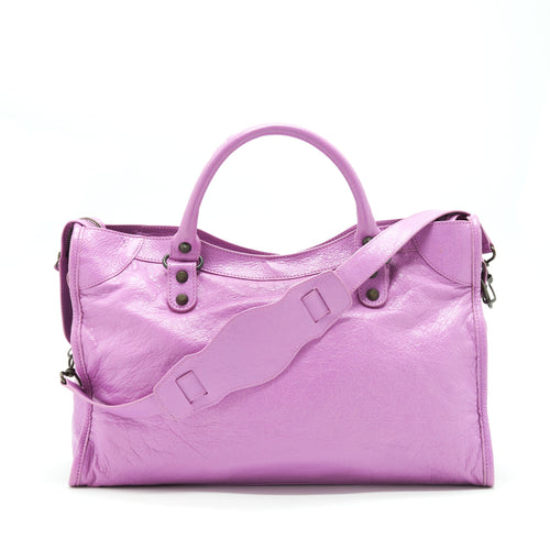 BALENCIAGA CLASSIC CITY BAG PURPLE