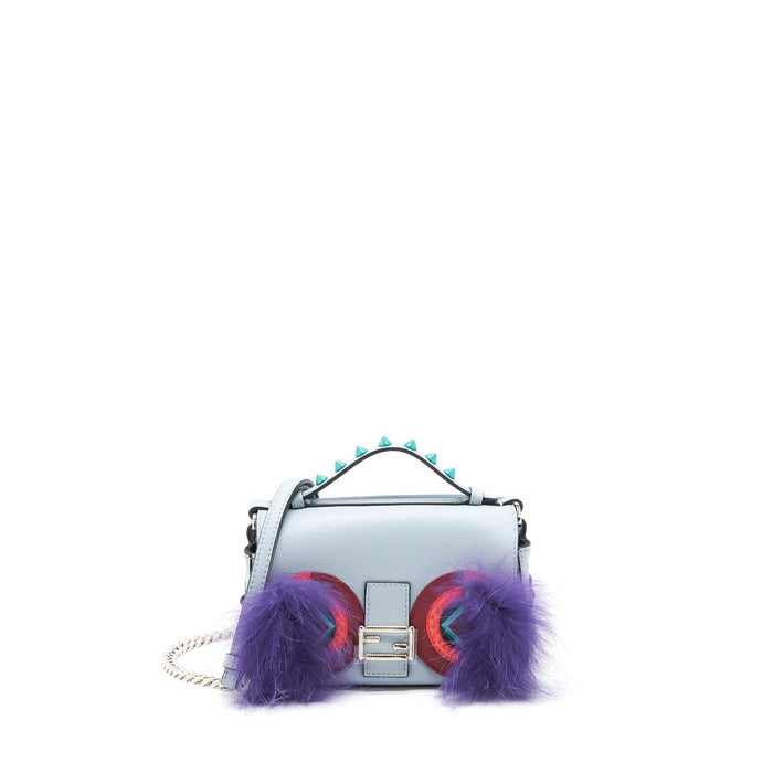 FENDI MICRO BAGUETTE MONSTER DOUBLE SIDED BAG MULTI COLOUR