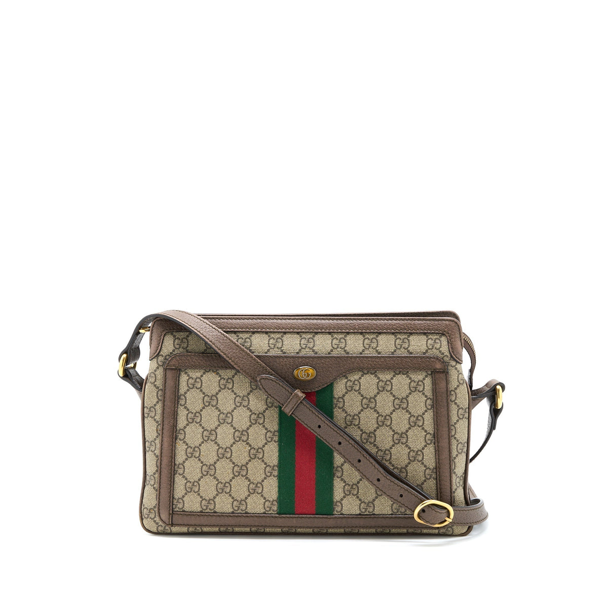 GUCCI OPHIDIA CROSSBODY BAG GG SUPREME CANVAS/LEATHER GHW