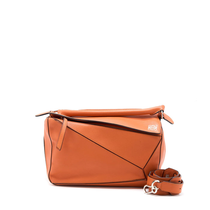 LOEWE MEDIUM PUZZLE BAG CALFSKIN ORANGE SHW