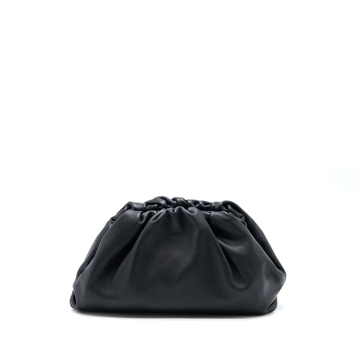 BOTTEGA VENETA TEEN POUCH CALFSKIN BLACK